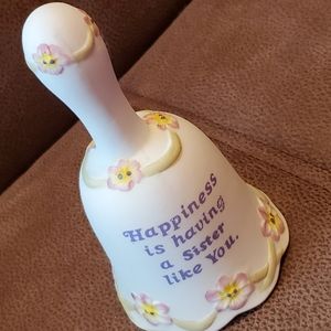 Happiness is having a sister like you collectible bell music box